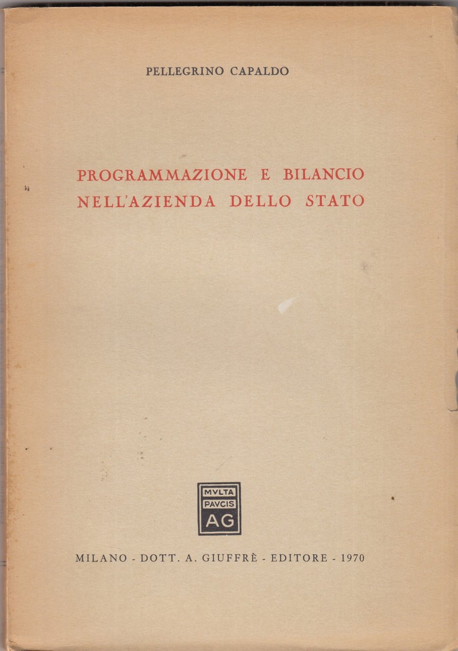 Programmazione e bilancio nell'azienda dello stato. | Immagine principale