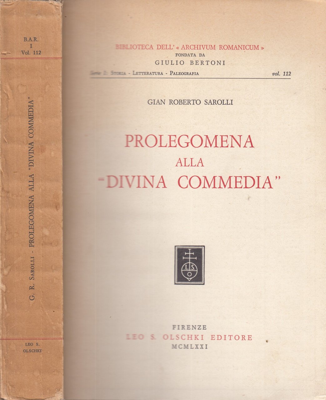 Prolegomena alla "Divina Commedia". | Immagine principale