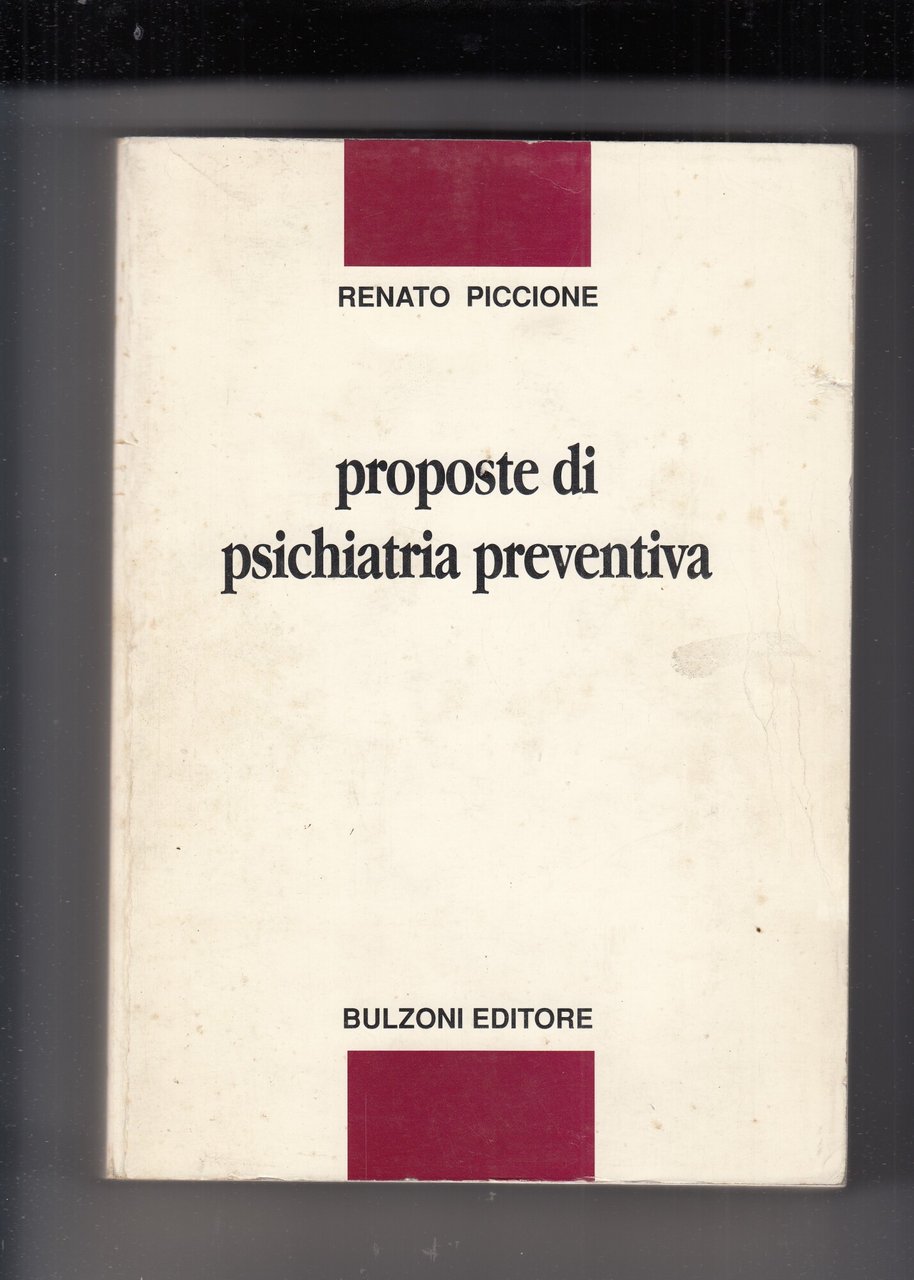 Proposte di psichiatria preventiva