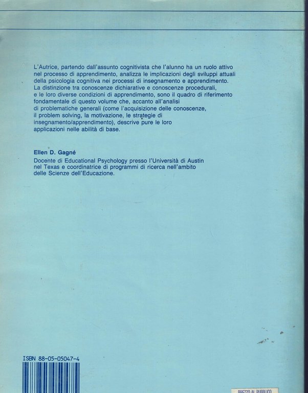 Psicologia cognitiva e apprendimento scolastico