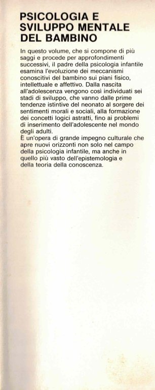 Psicologia e sviluppo mentale del bambino