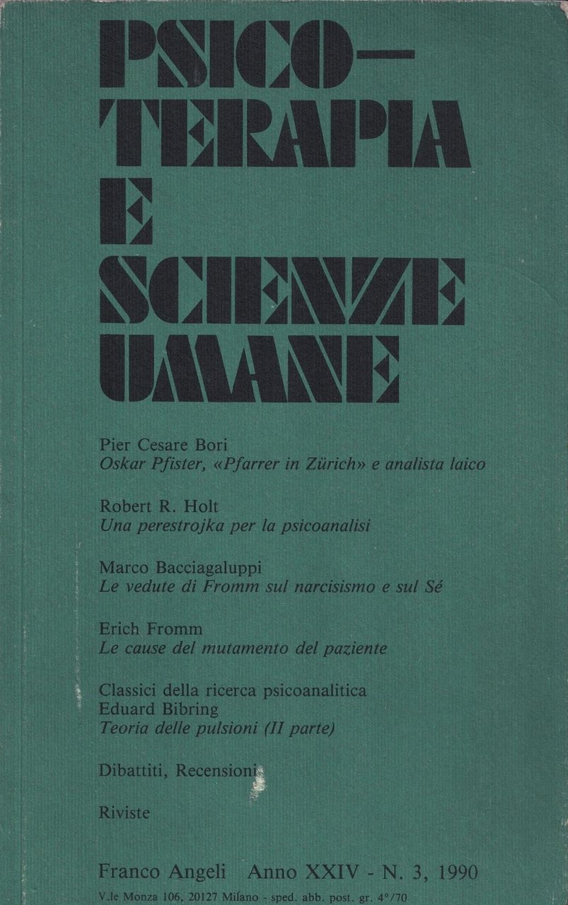 Psicoterapia e scienze umane N. 3