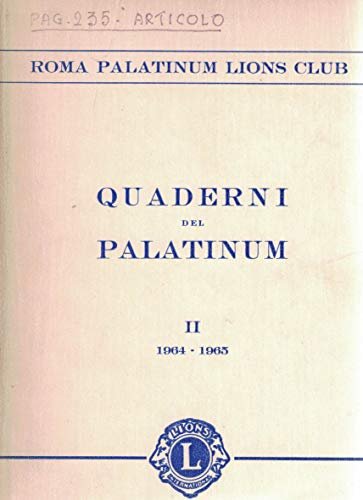 Quaderni del palatinum II 1964-1965