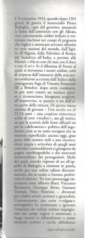 Quelli che dissero no. 8 Settembre 1943: la scelta degli …