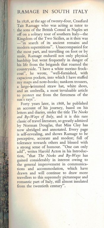 Ramage in South Italy: The Nooks and By-Ways of Italy …