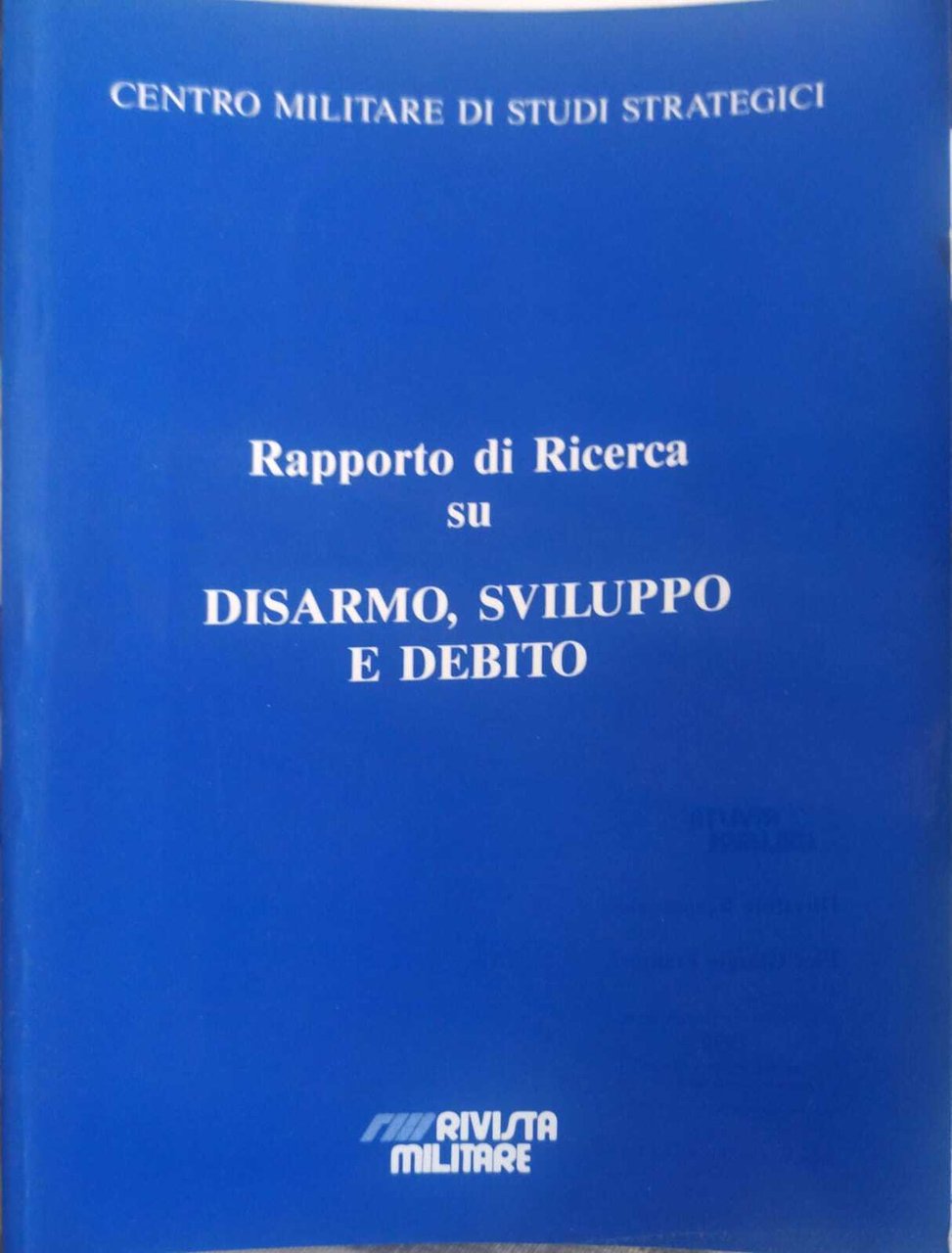 Rapporto di ricerca su disarmo, sviluppo e debito | Immagine principale