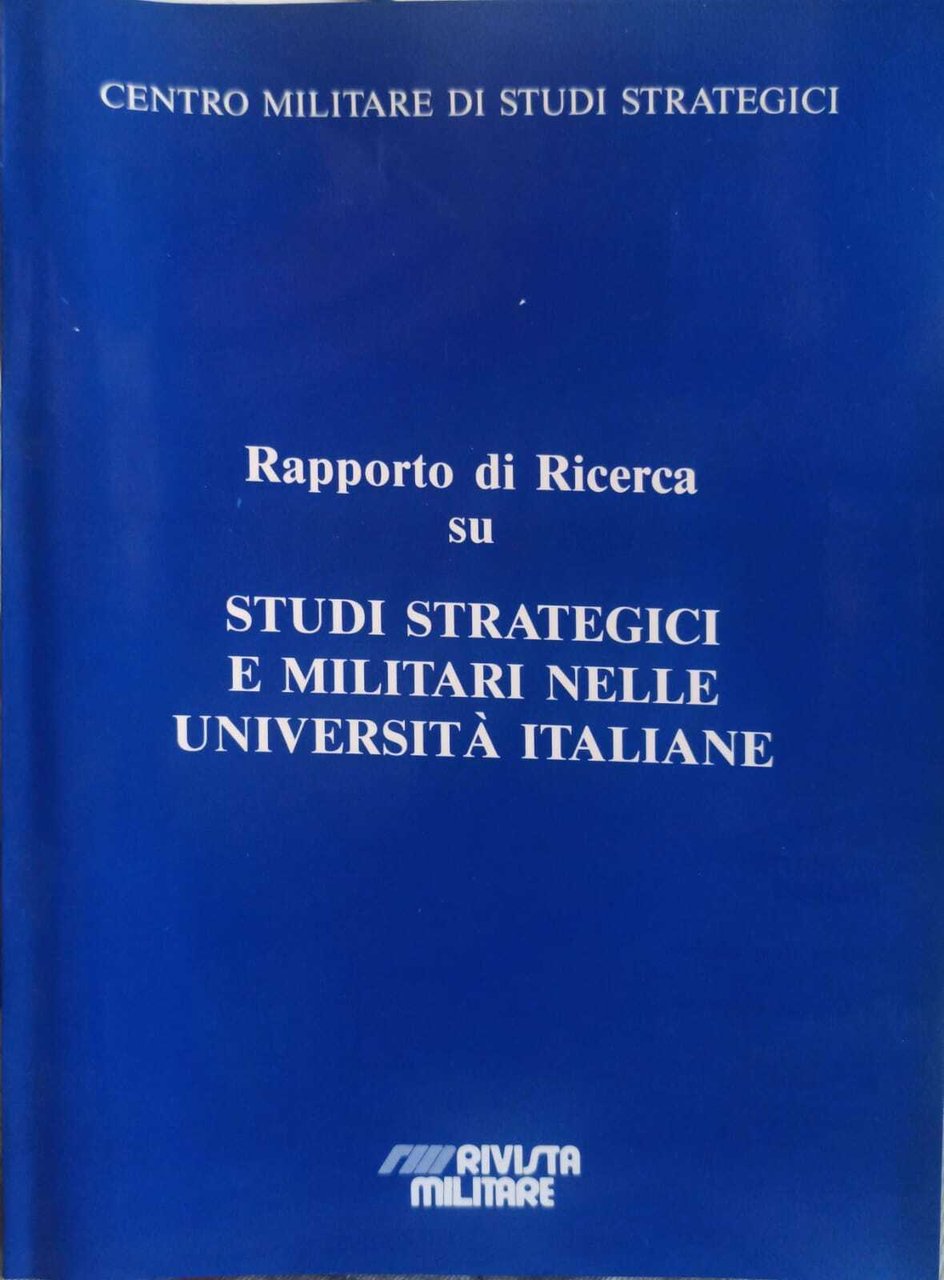 Rapporto di ricerca su studi strategici e militari nelle università … | Immagine principale