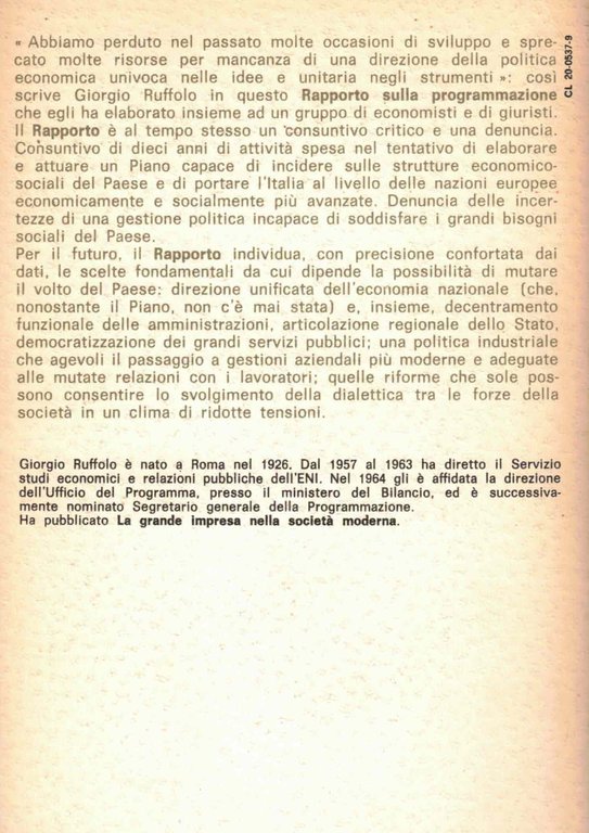 Rapporto sulla programmazione