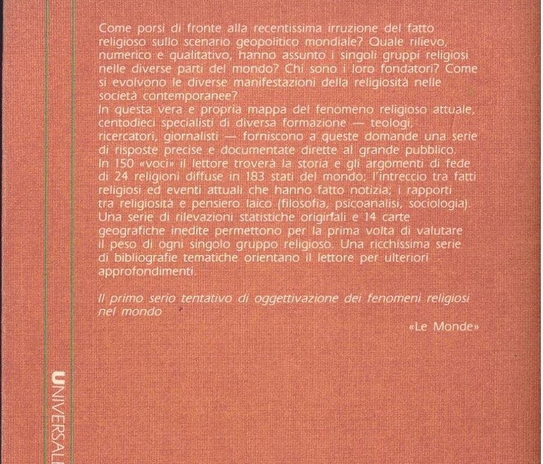 RAPPORTO SULLE RELIGIONI-Analisi dei fenomeni religiosi nel mondo d'oggi-Volume I