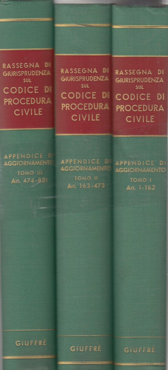 Rassegna di giurisprudenza sul codice di procedura civile. Appendice di … | Immagine principale