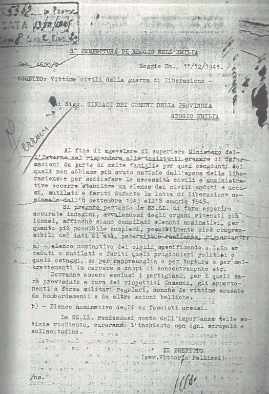 Reggio Emilia 1943-1946