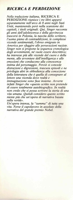 Ricerca e perdizione