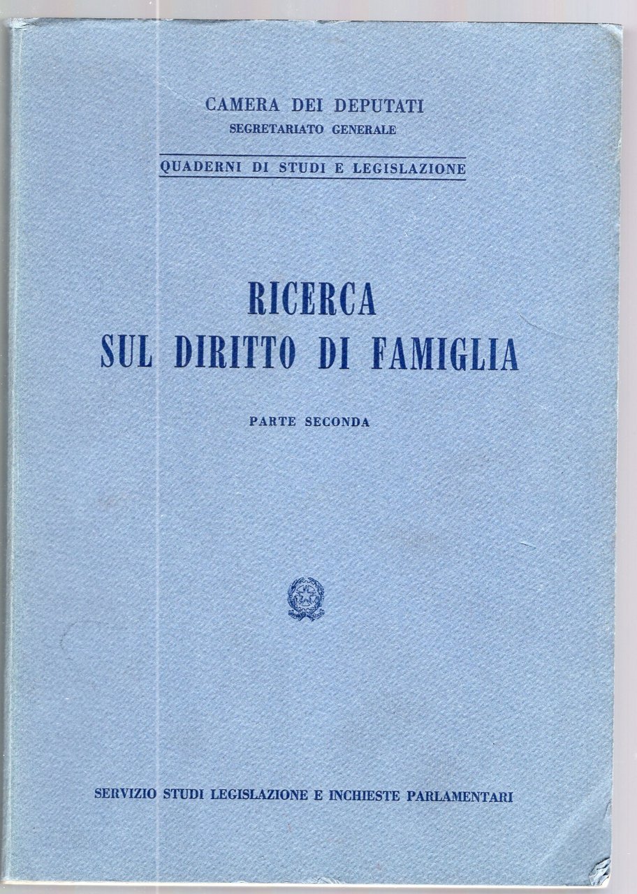 Ricerca sul diritto di famiglia -Parte secvondea