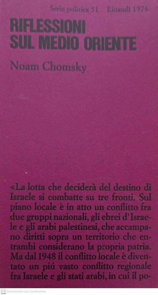 Riflessioni sul Medio Oriente