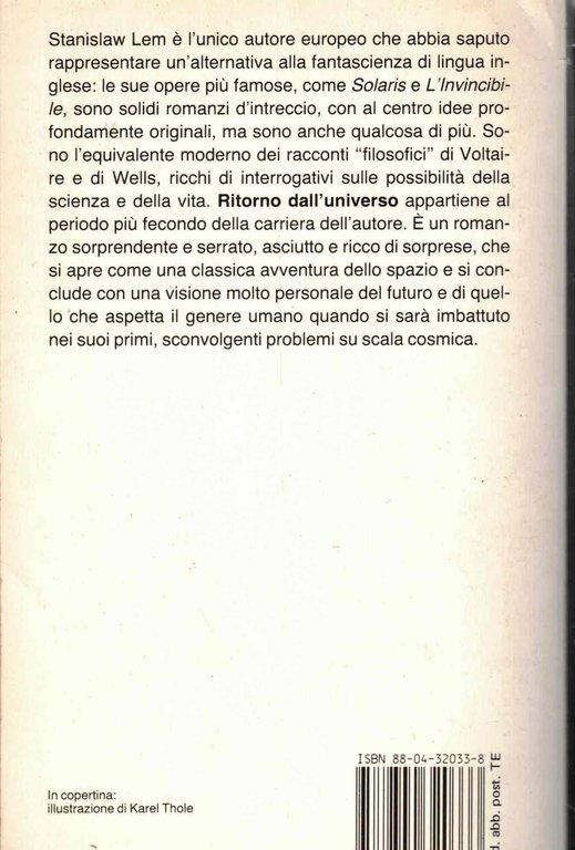 Ritorno dall'universo