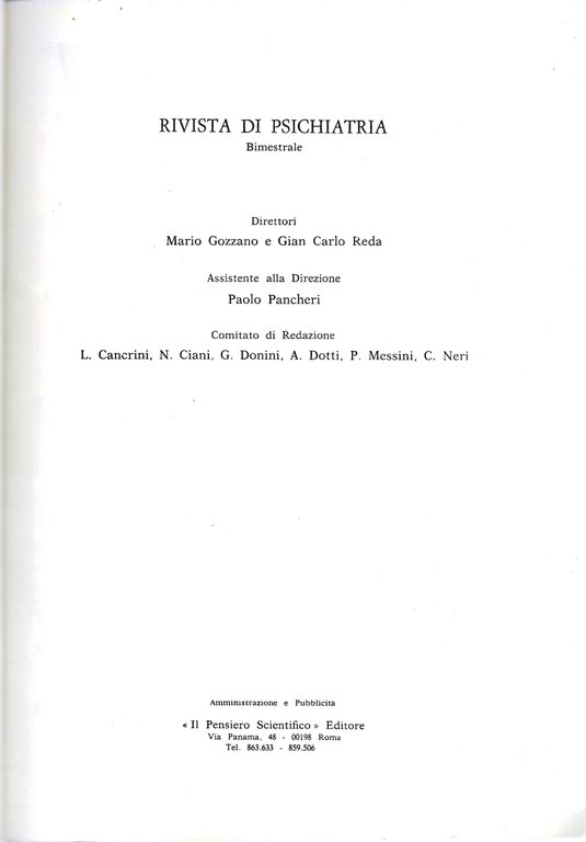 RIVISTA DI PSICHIATRIA - Vol. XV - | Immagine Gallery 2