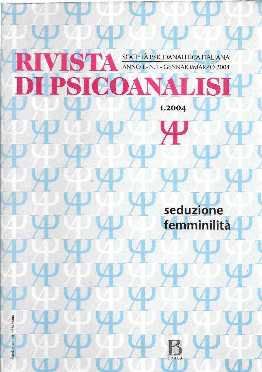 RIVISTA DI PSICOANALISI - seduzione, femminilità - | Immagine principale