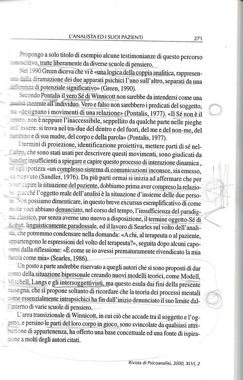 RIVISTA DI PSICOANALISI 2/2002