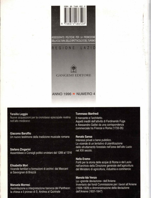 Rivista storica del Lazio (1996) (Vol. 4) | Immagine Gallery 2