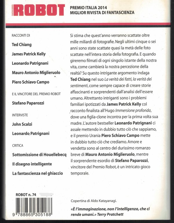 Robot. Rivista di fantascienza (2015) (Vol. 74)