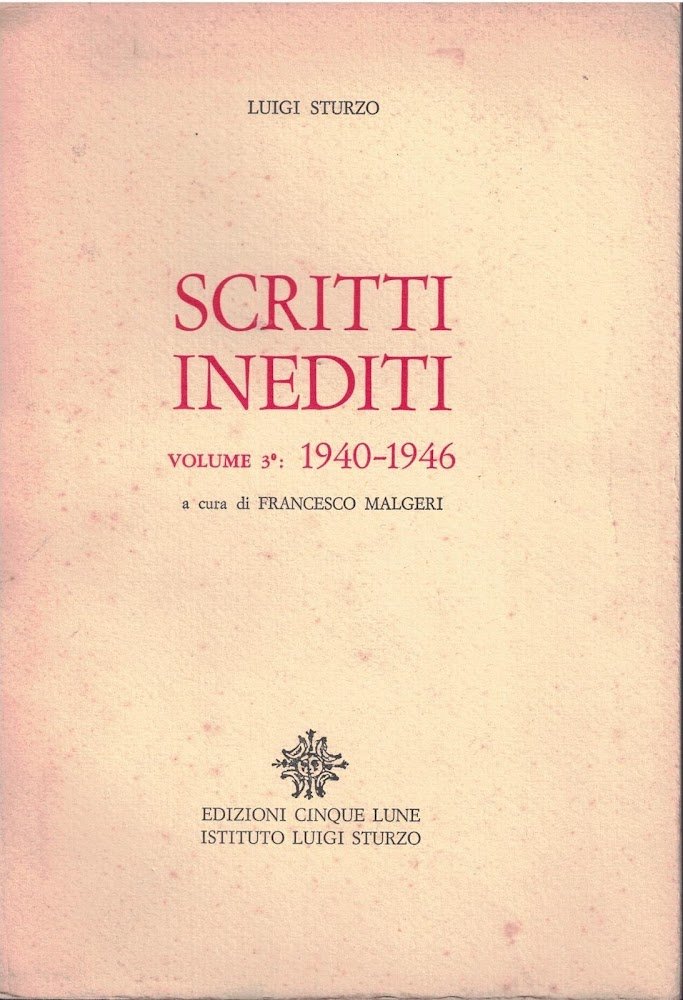 Scritti inediti. Volume 3