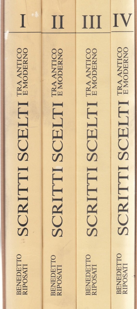 Scritti scelti tra antico e moderno. 4 volumi in cofanetto | Immagine principale