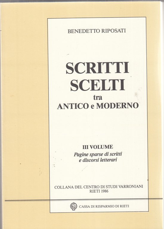 Scritti scelti tra antico e moderno. 4 volumi in cofanetto | Immagine Gallery 4