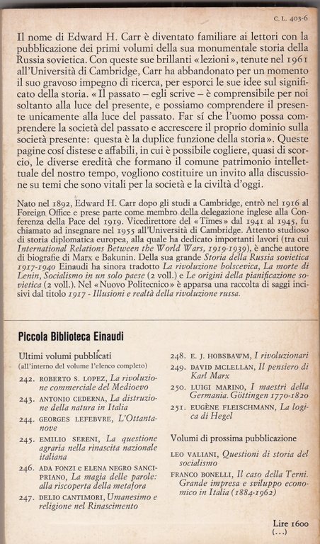 Sei lezioni sulla storia