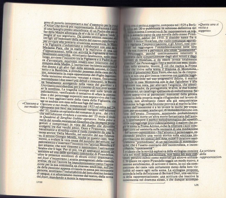 Sei personaggi in cerca d'autore-Ciascuno a suo modo-Questa sera si …