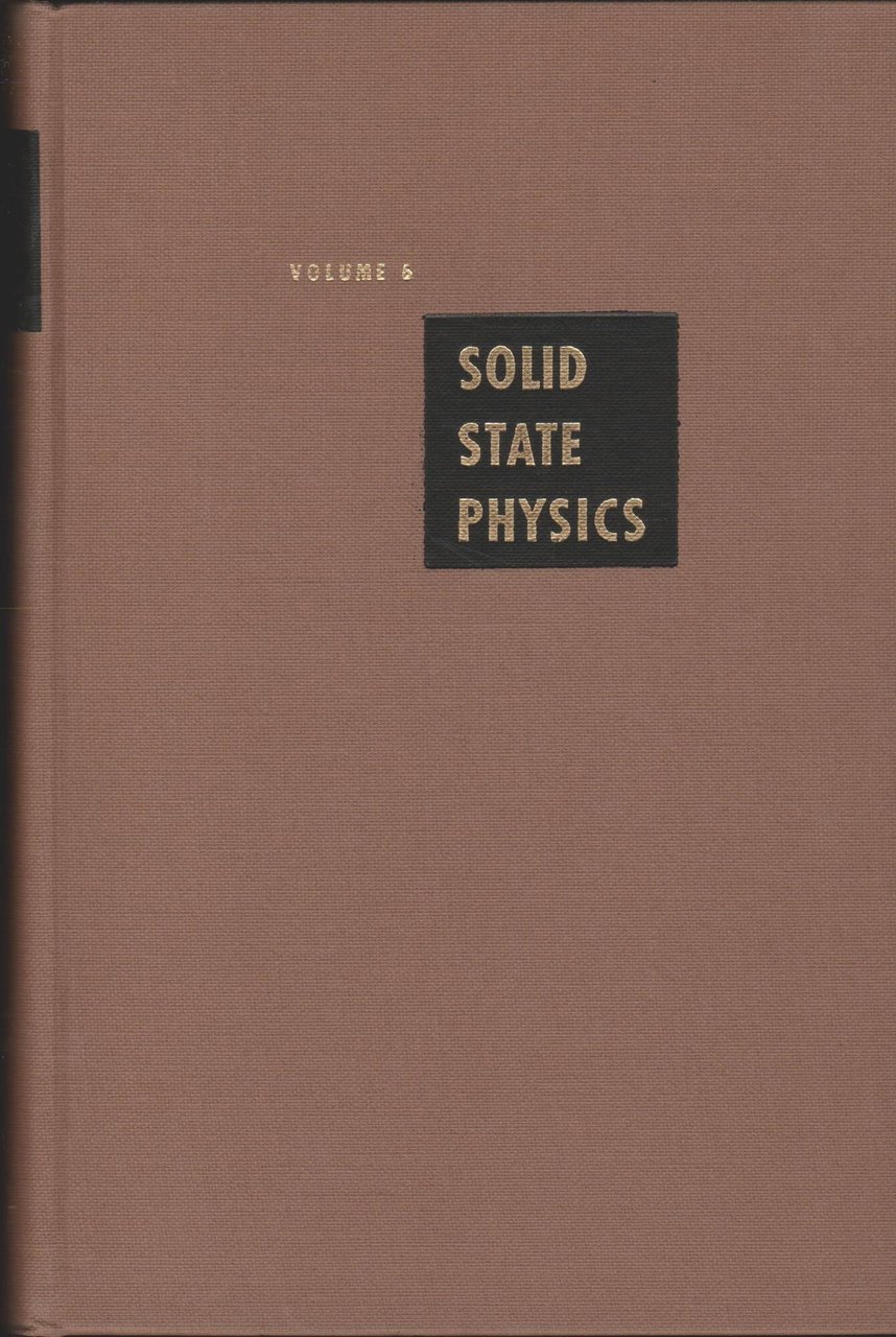 Solid State Physics vol 6