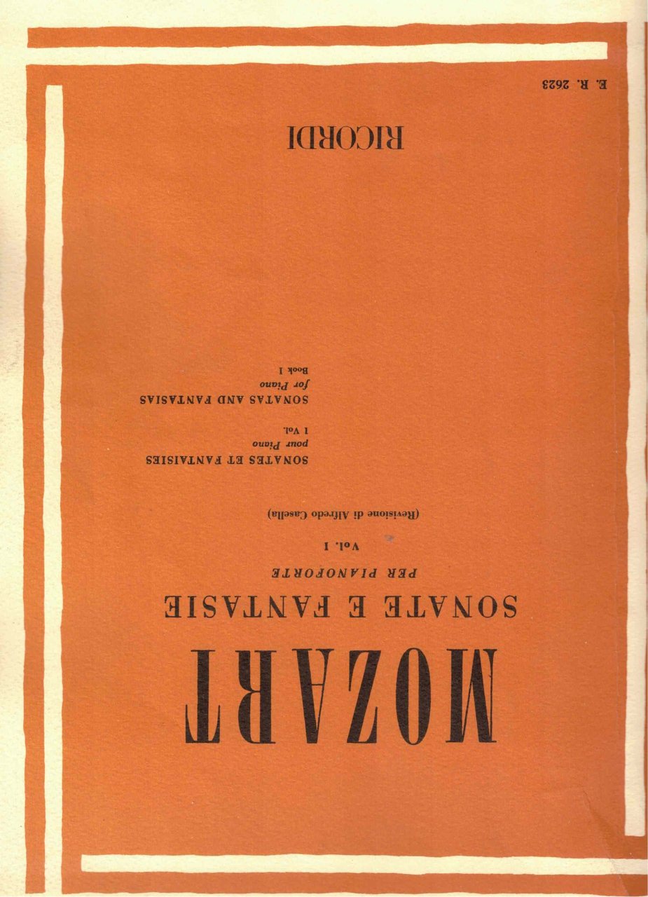 SONATE E FANTASIE. VOLUME I