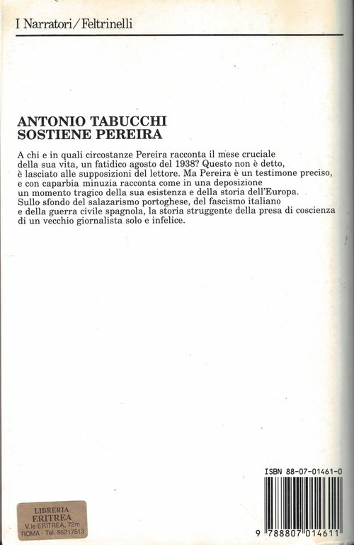 Sostiene Pereira Una testimonianza (stampa 1994) | Immagine Gallery 2