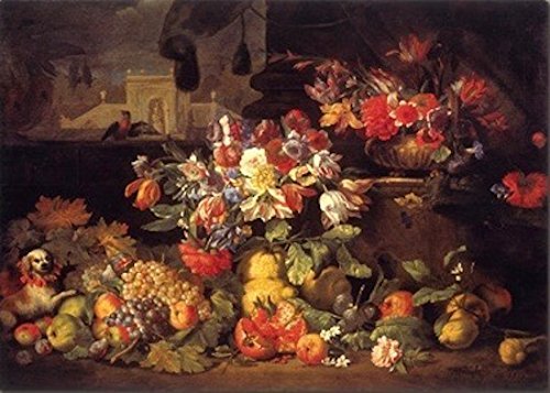 STAMPA SU TELA - CANVAS - FIORI E FRUTTA IN …