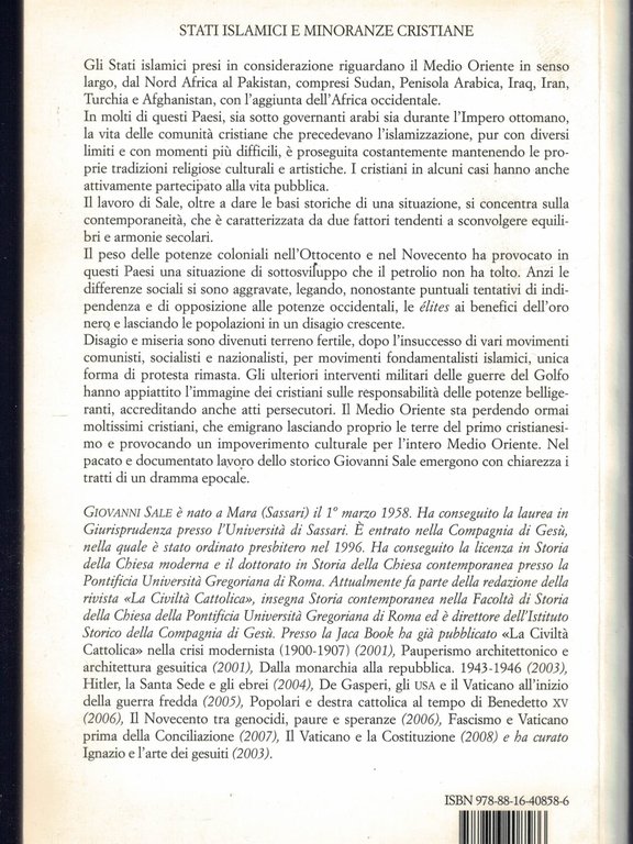 Stati islamici e minoranze cristiane