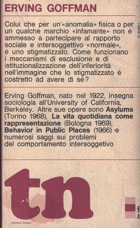 Stigma l'identità negata