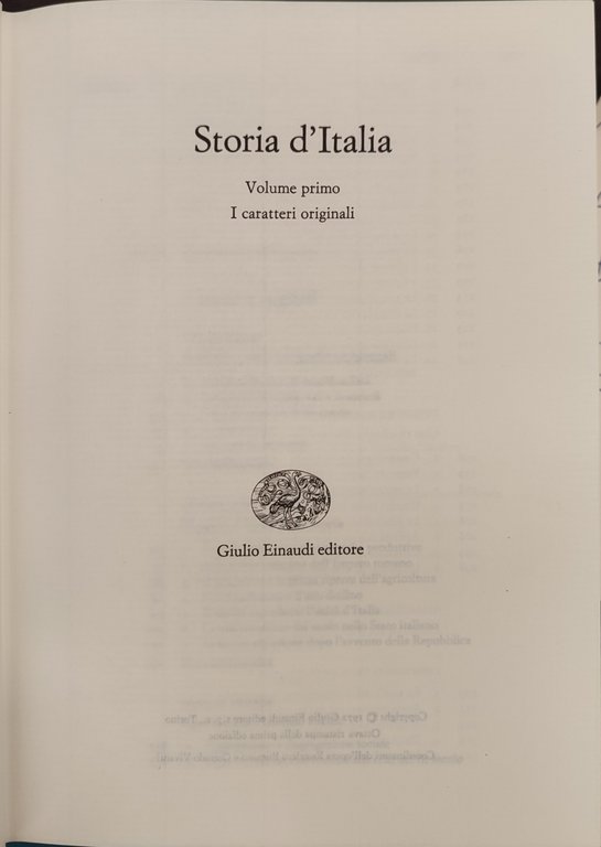 Storia d'Italia. 6 volumi in 10 tomi