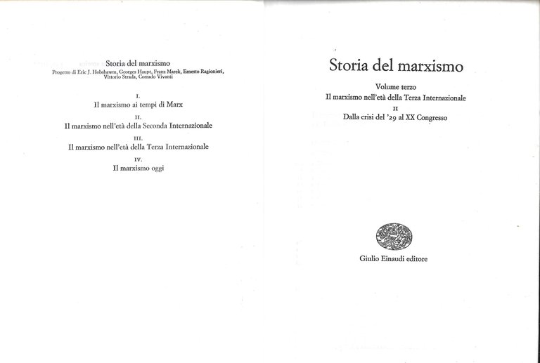 STORIA DEL MARXISMO - Volume 3/2 -
