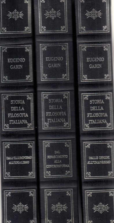 Storia della filosofia italiana dall'illuminismo. 3 volumi