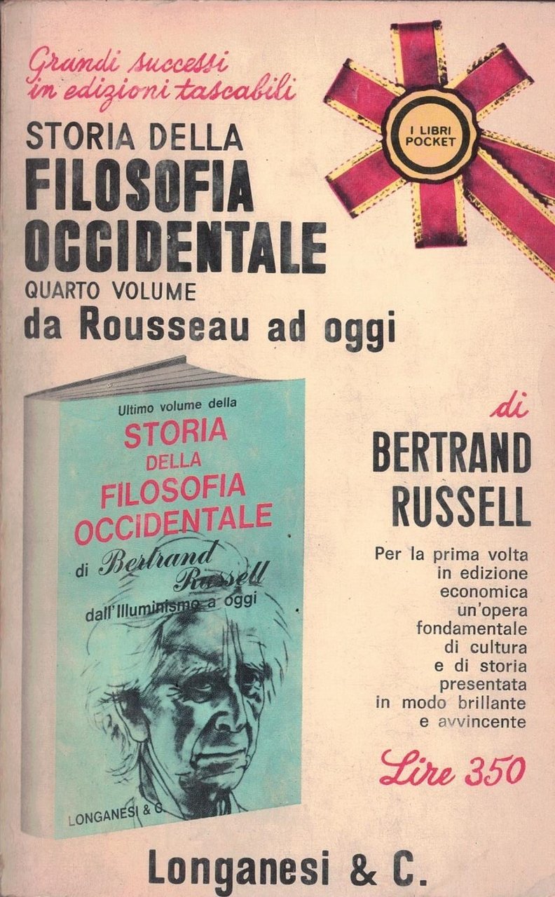 Storia della filosofia occidentale - IV vol. - Bertrand Russell …