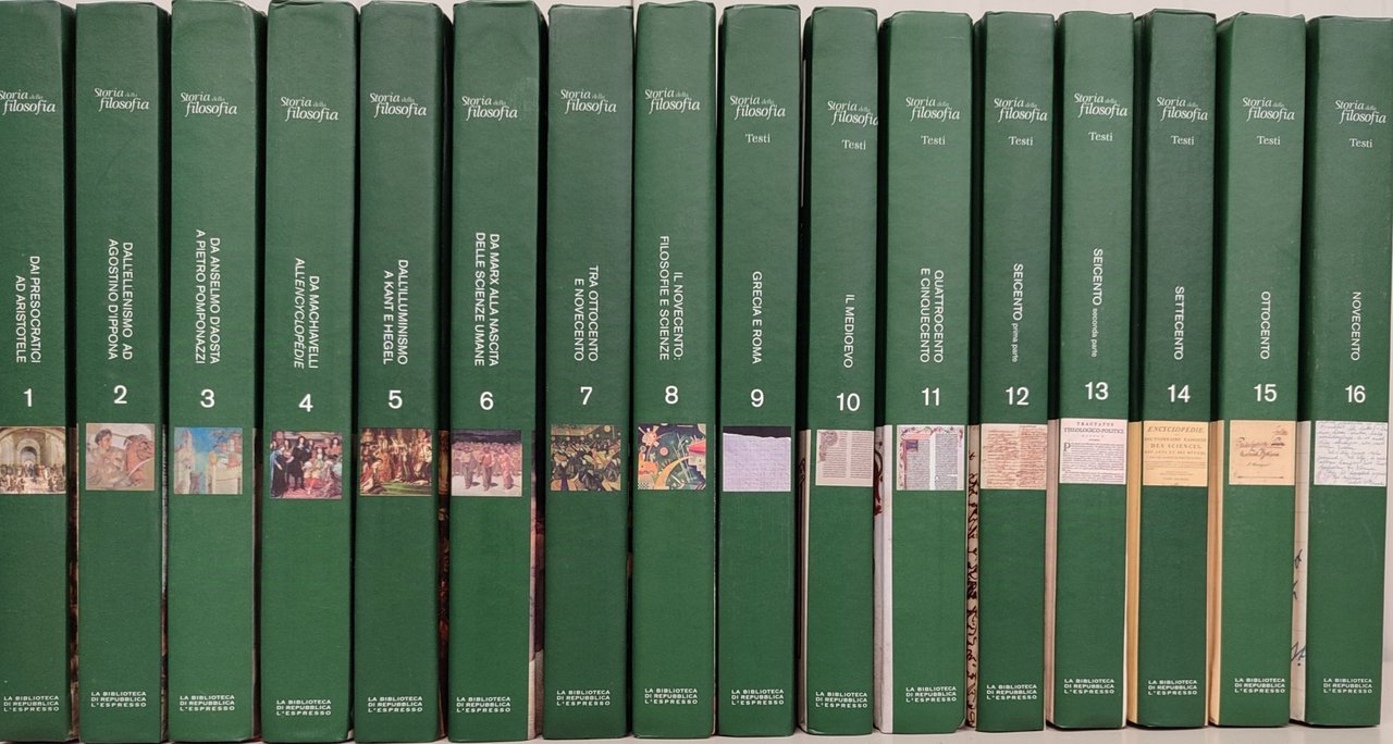 Storia della filosofia. Opera completa 16 volumi.