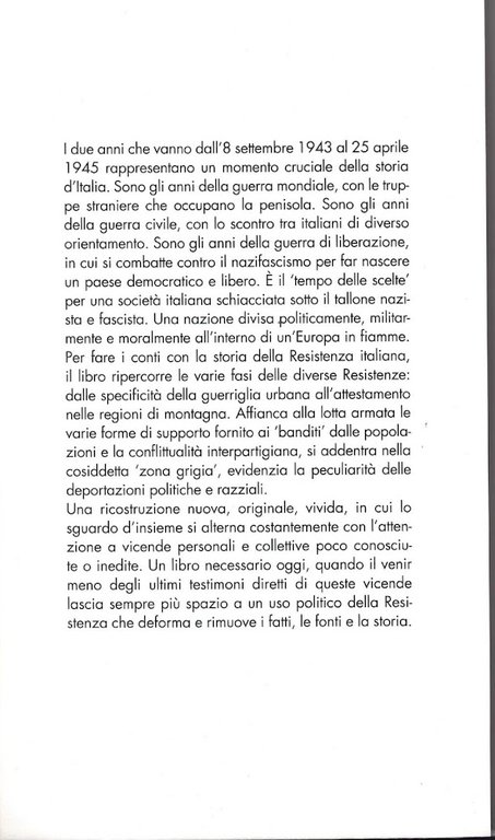 Storia della Resistenza parte seconda