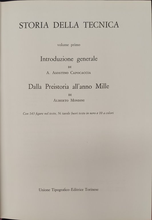 STORIA DELLA TECNICA 4 VOLUMI