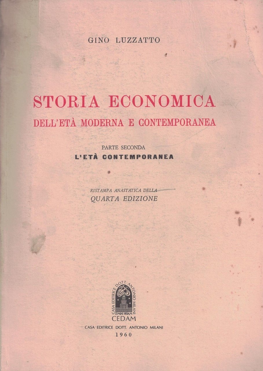 Storia economica dell'eta' moderna e contemporanea vol. 2