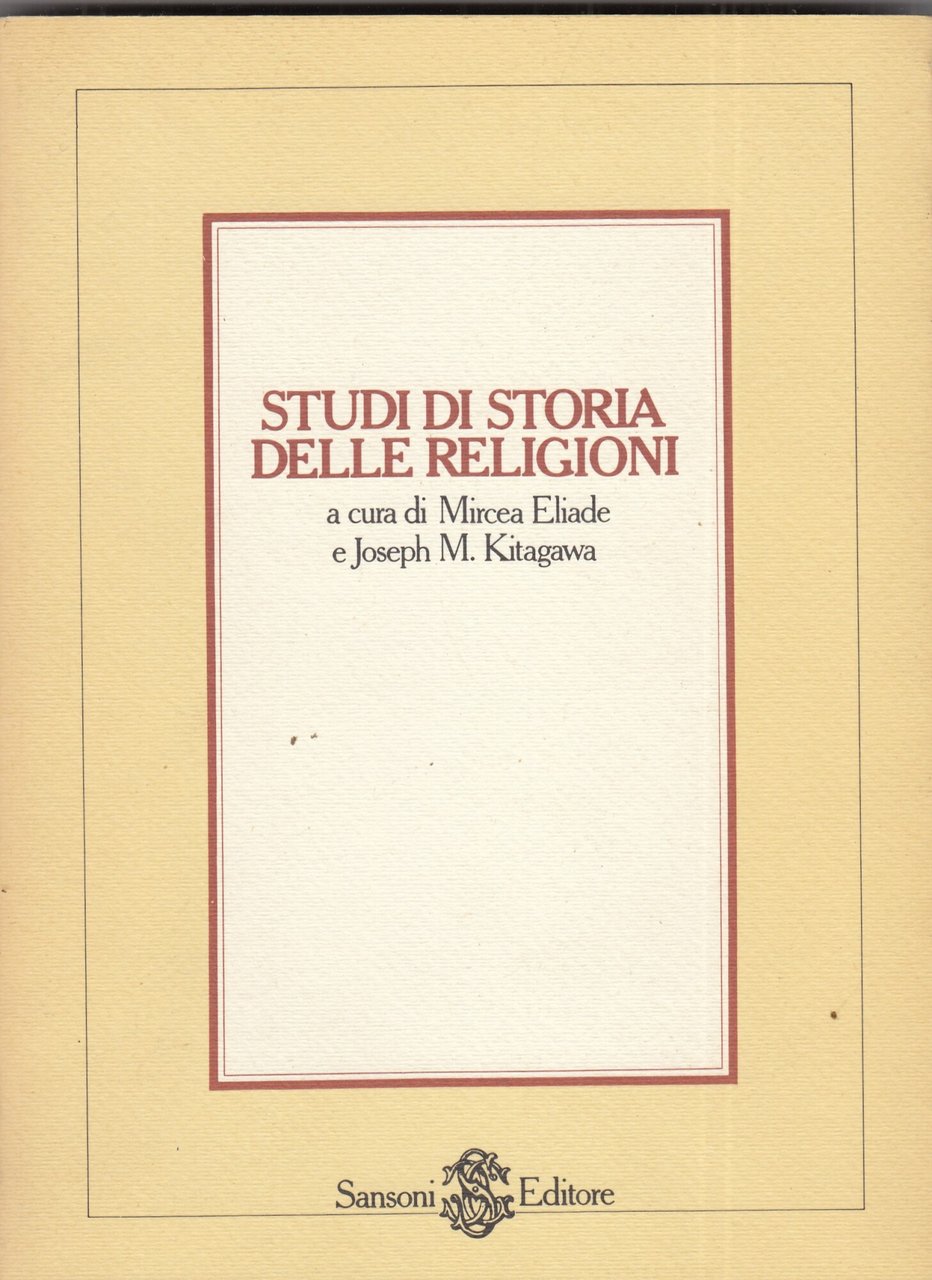 Studi di Storia delle Religioni.