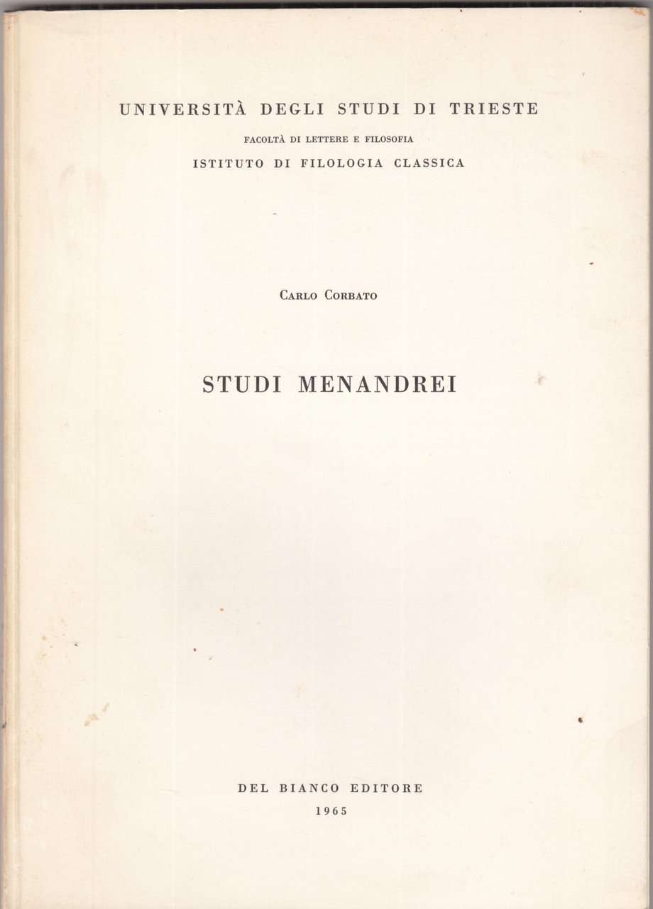 STUDI MENANDREI | Immagine principale