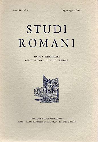 Studi Romani - Rivista bimestrale Anno IX n. 4 lug/ago …
