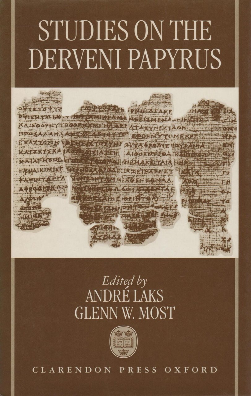 Studies on the Derveni Papyrus