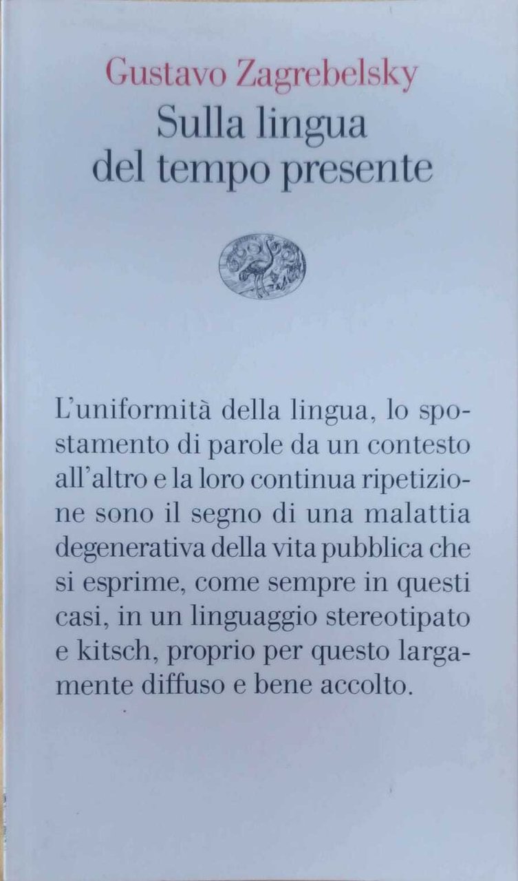 Sulla lingua del tempo presente
