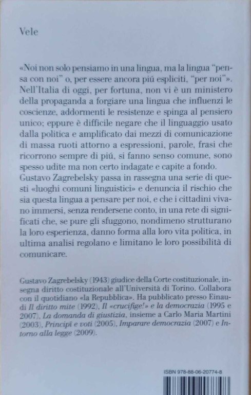 Sulla lingua del tempo presente