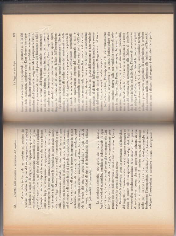 Sviluppo della coscienza e formazione del carattere.